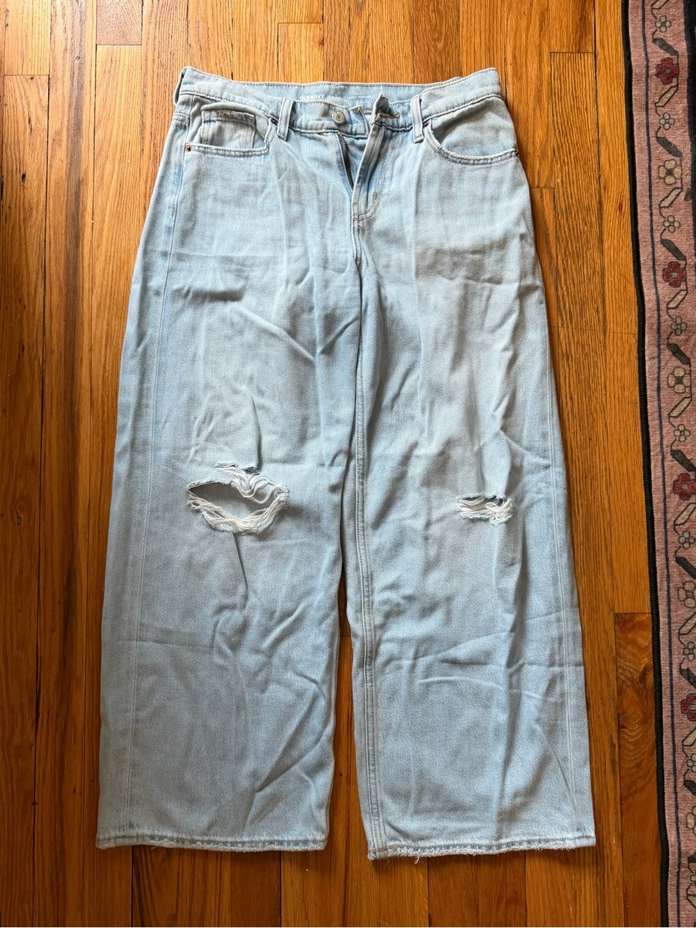 Old Navy Light Blue Baggy Wide-Leg Jeans